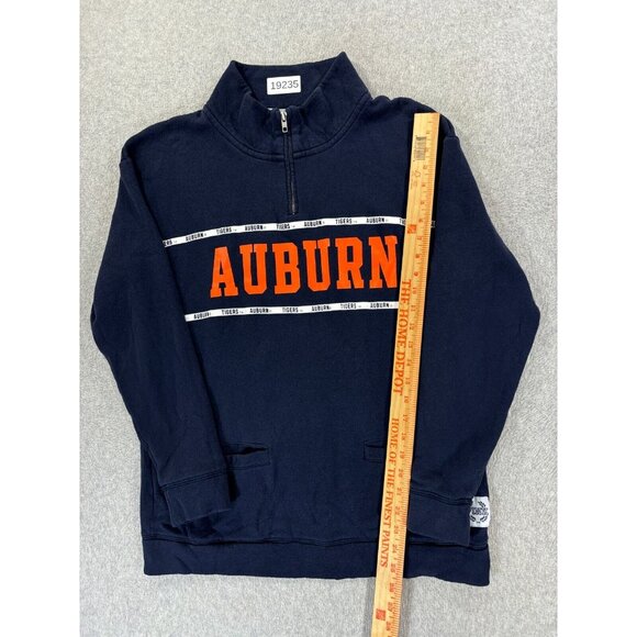 Auburn Tigers 1/4 Zip Campus Sweatshirt (Women's‎ Small) Blue - Picture 5 of 11